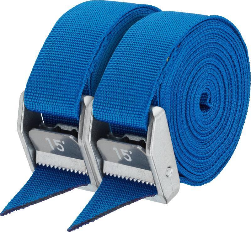 1.5" Heavy Duty Straps, 15` - Pair - Iconic Blue 1