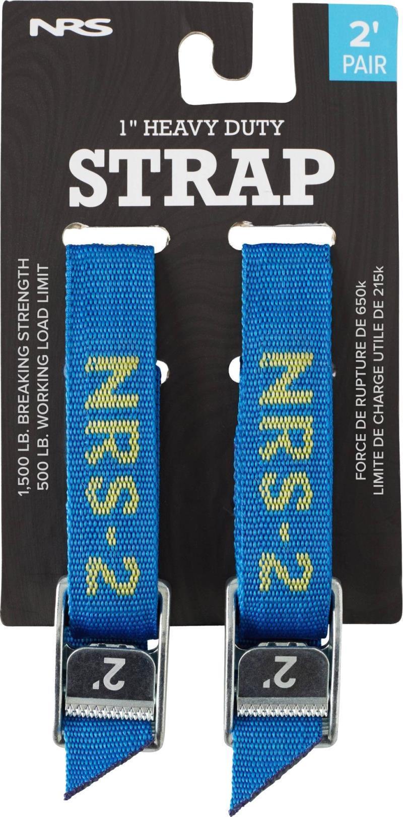 1" HD Tie-Down Straps, 2` - Pair - Iconic Blue 3