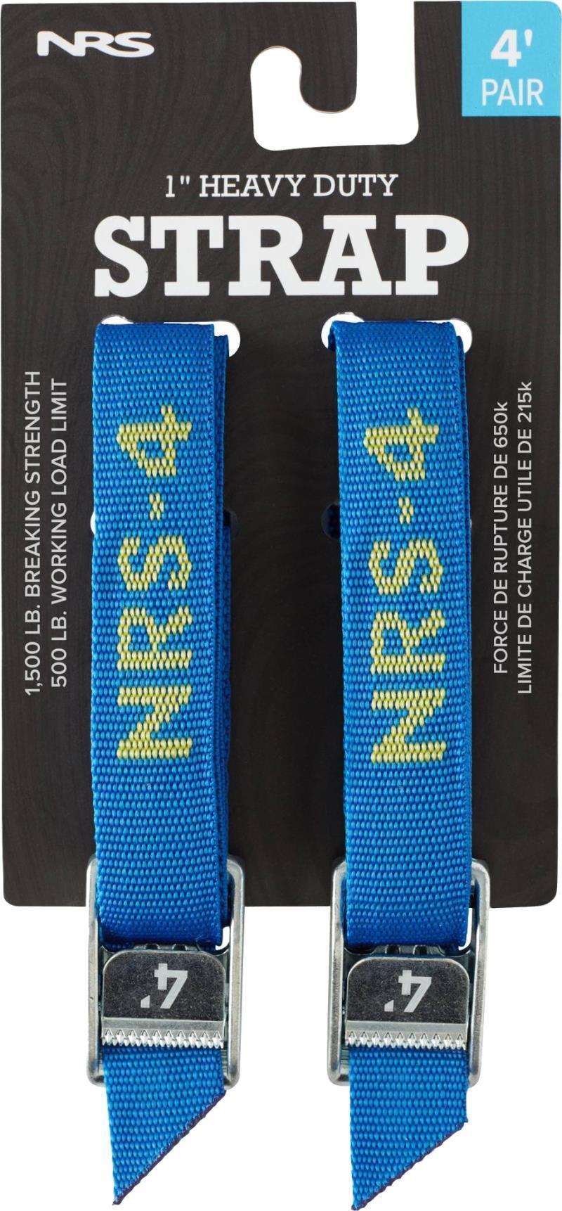 1" HD Tie-Down Straps, 4` - Pair - Iconic Blue 3