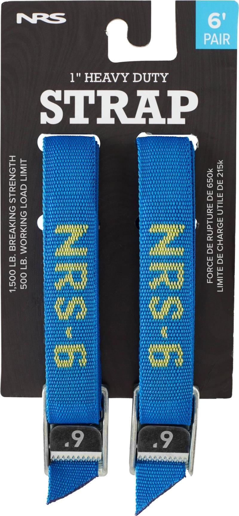 1" HD Tie-Down Straps, 6` - Pair - Iconic Blue 3