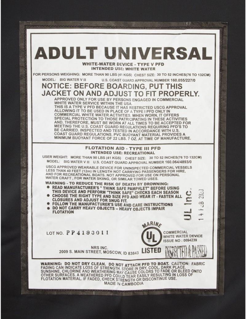 Big Water V PFD - Universal - orange 1