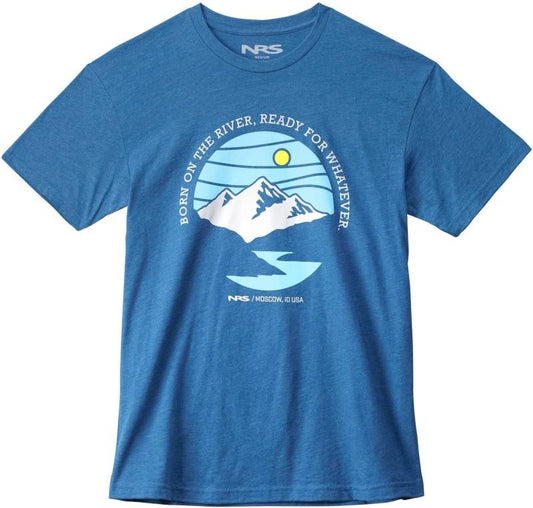 Born On The River T-Shirt - Mens - cool blue 1