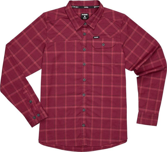 Campfire Flannel - Womens - cabernet plaid 1