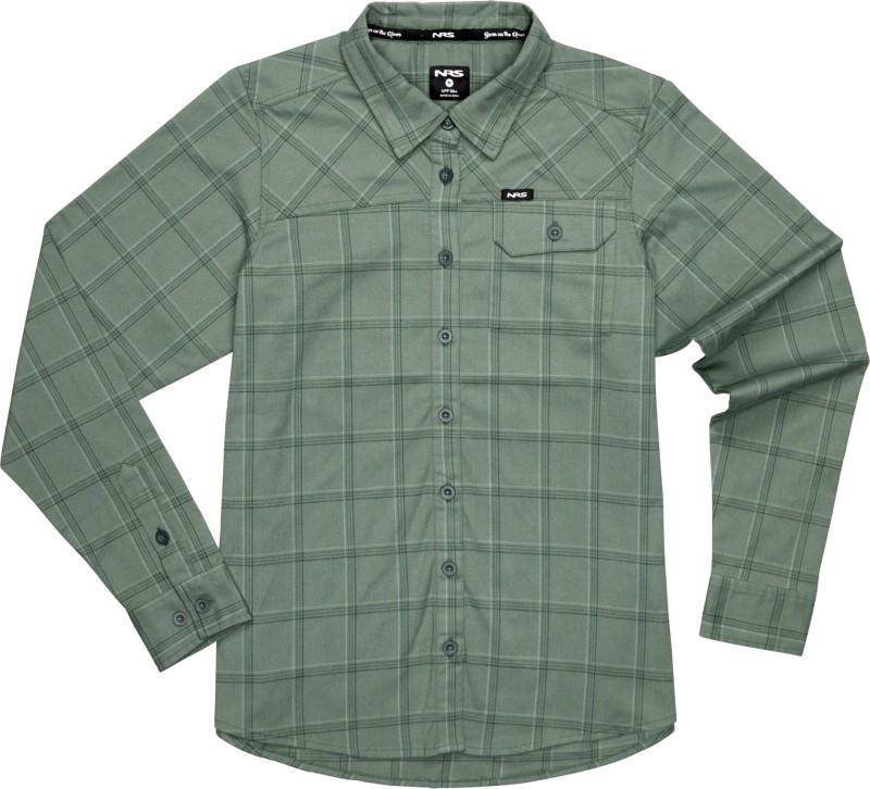 Campfire Flannel - Womens - juniper plaid 1