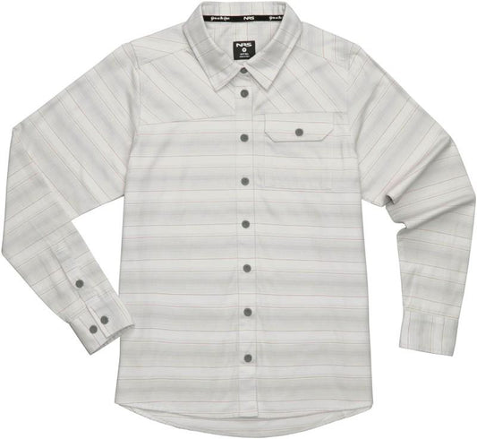 Campfire Flannel - Womens - mist stripe 1