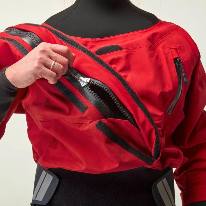 Crux Dry Suit - Womens - pomegranate 1