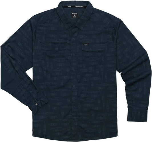 Guide LS Shirt - Mens - navy kayak 1