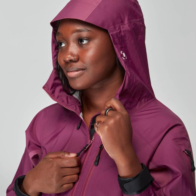 High Tide Splash Jacket - Womens - plum 1