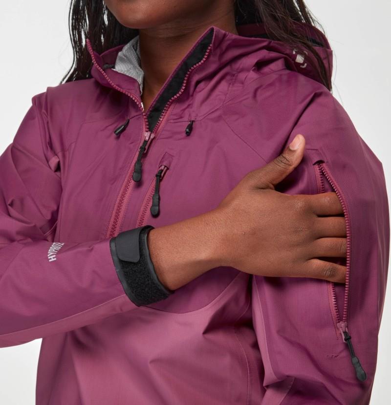 High Tide Splash Jacket - Womens - plum 1
