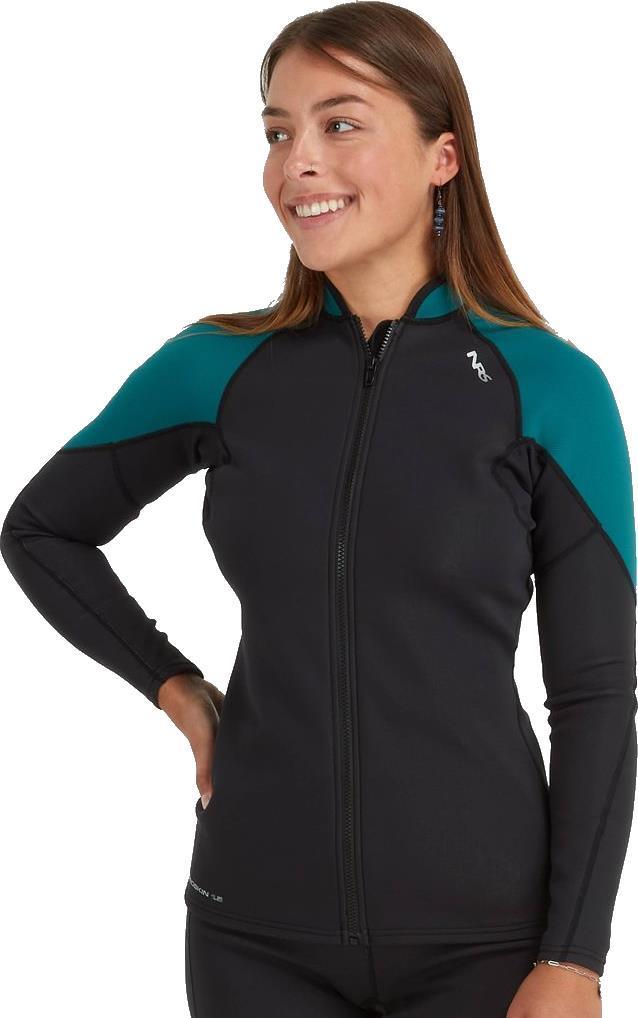 HydroSkin 1.5 Jacket - Womens - Black / Harbor 3