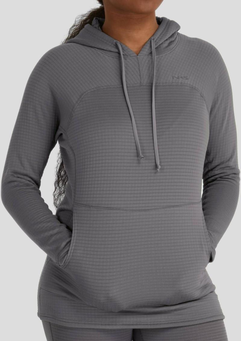 Lightweight Hoodie - Womens - smoke 1
