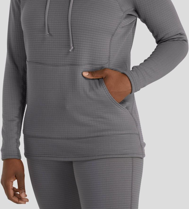 Lightweight Hoodie - Womens - smoke 1