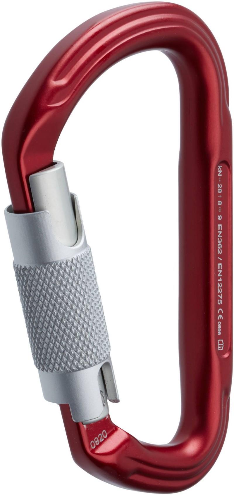 Nuq Twist Lock Carabiner - red / silver 1