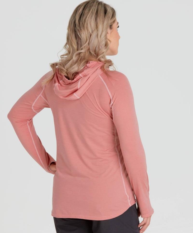 Silkweight Hoodie - Womens - Mauve 5