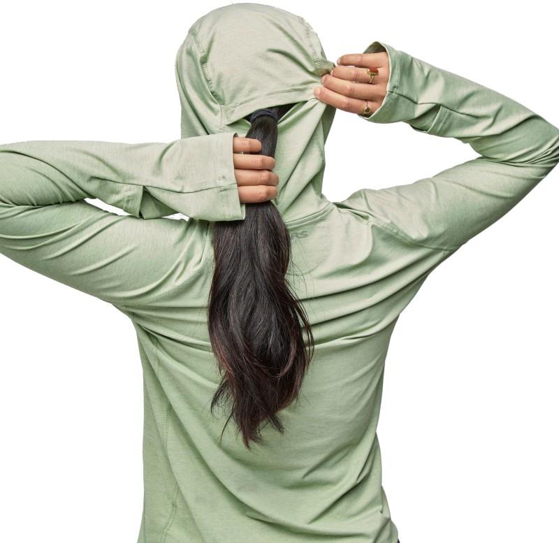Silkweight Hoodie - Womens - desert sage 1