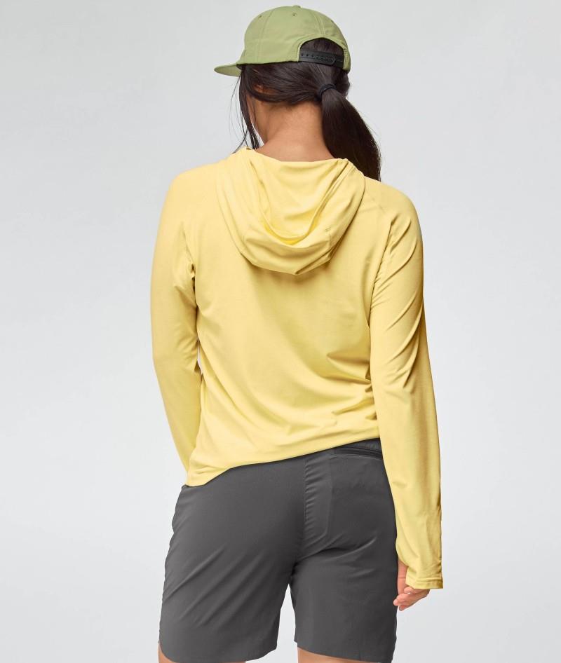 Silkweight Hoodie - Womens - lemongrass 1