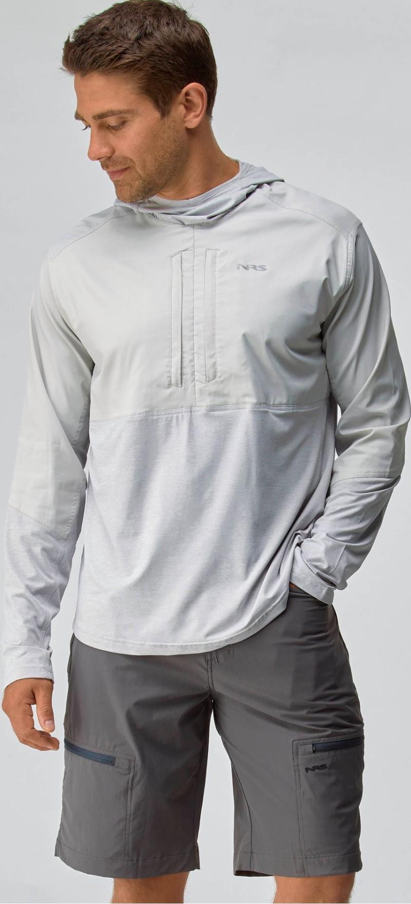 Silkweight Hybrid Hoodie - Mens - moonlight 1