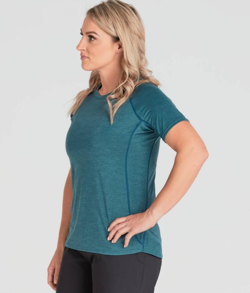 Silkweight SS Shirt - Womens - Mediterranean 4