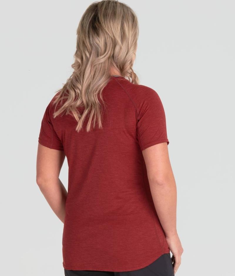 Silkweight SS Shirt - Womens - Vino 5