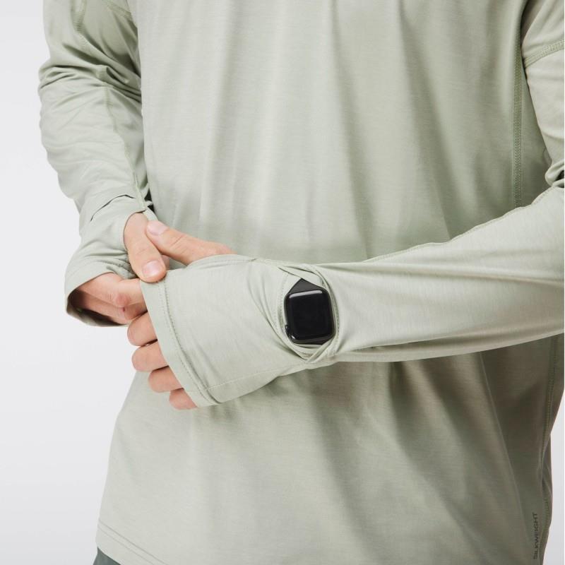 Silkweight Varial Hoodie - Mens - desert sage 1