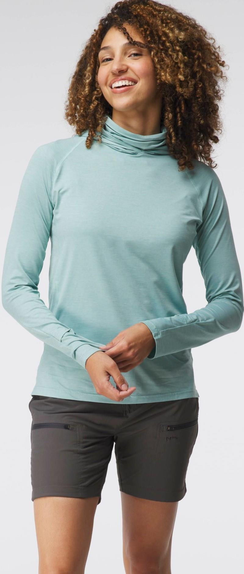 Silkweight Varial Hoodie - Womens - aquifer 1