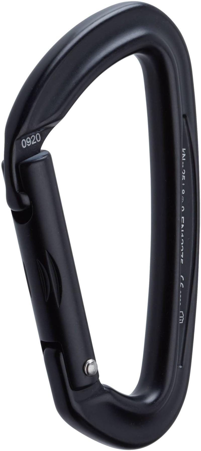 Sliq Straight Gate Carabiner - black 1