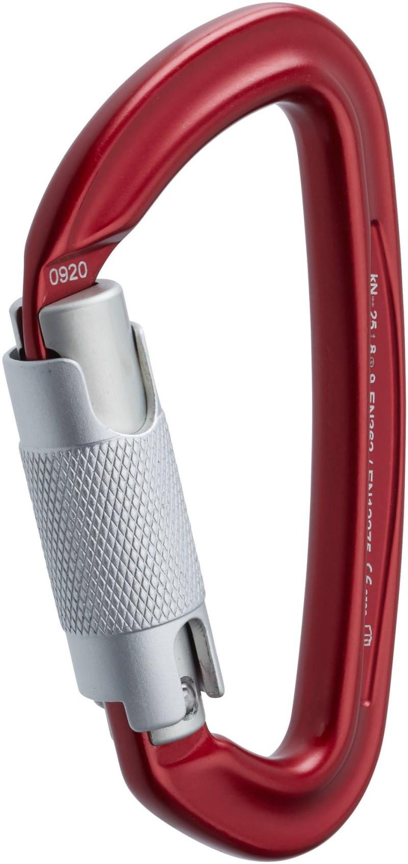 Sliq Twist Lock Carabiner - red / silver 1