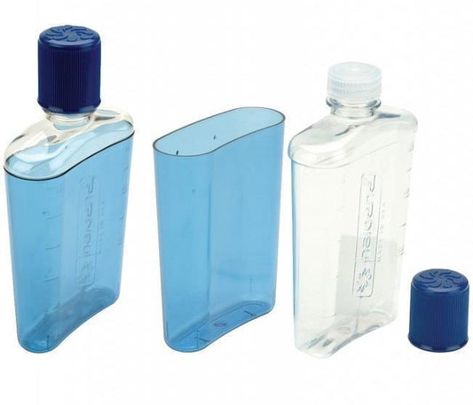 Flask - 350ml / 12oz - clear blue 1
