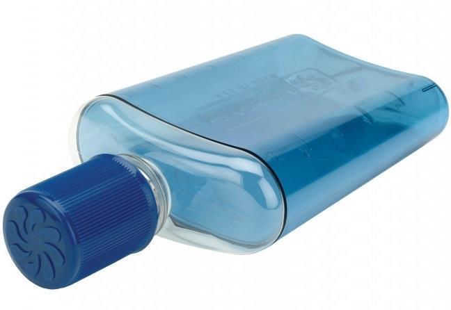 Flask - 350ml / 12oz - clear blue 1
