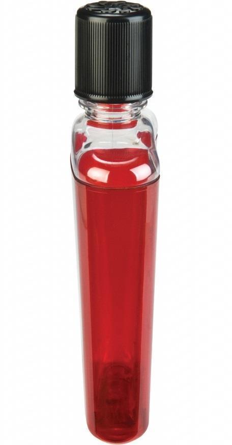Flask - 350ml / 12oz - clear ruby red 1