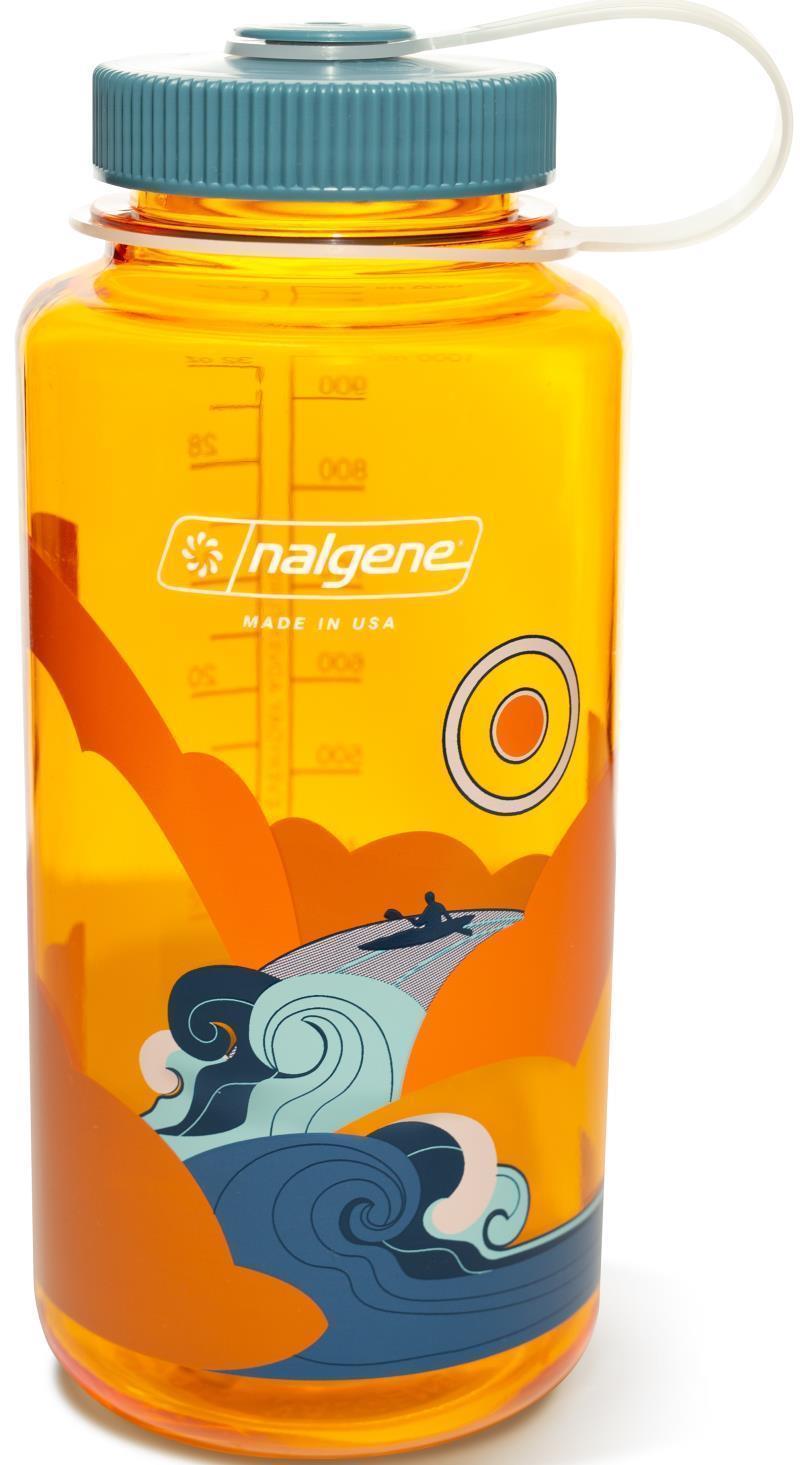 Retro Wide Mouth Loop Top Bottle - 1L / 32oz - Clementine 1