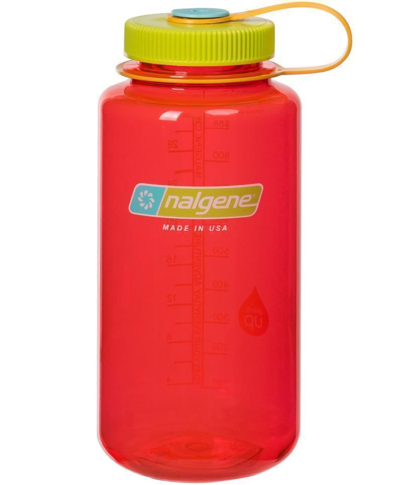 Tritan Wide Mouth Loop Top Bottle - 1L / 32oz - Pomegranate 1