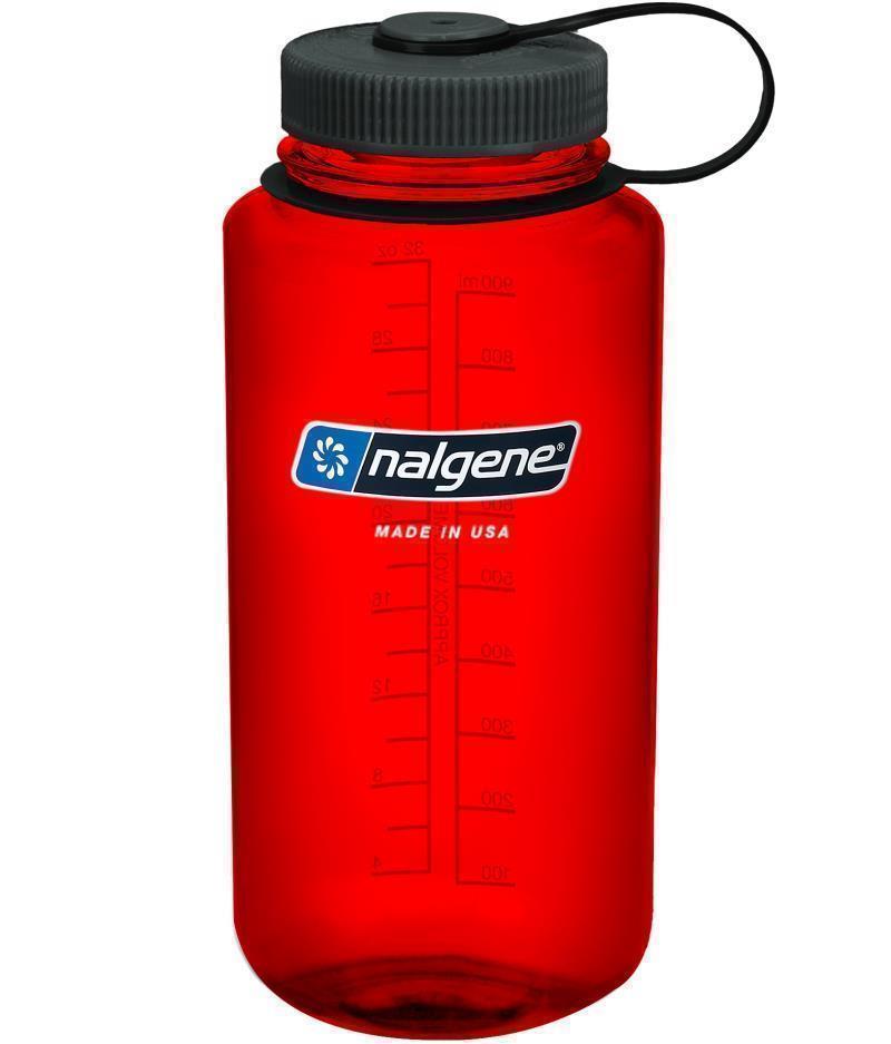 Tritan Wide Mouth Loop Top Bottle - 1L / 32oz - Ruby Red 1