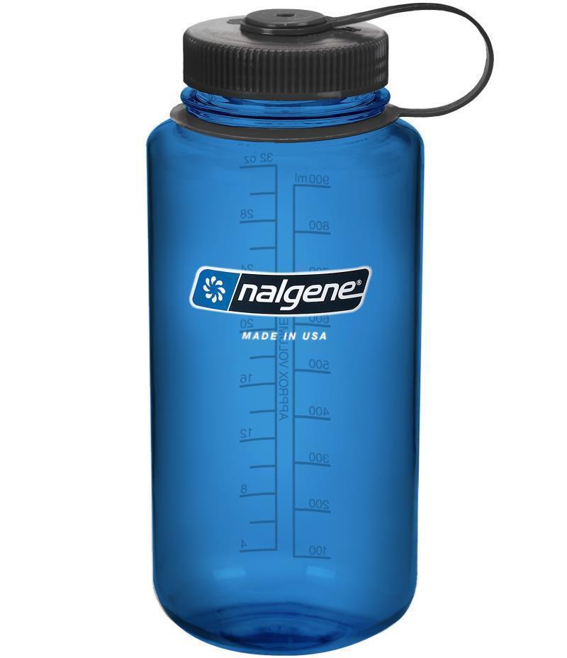 Tritan Wide Mouth Loop Top Bottle - 1L / 32oz - Slate Blue 1