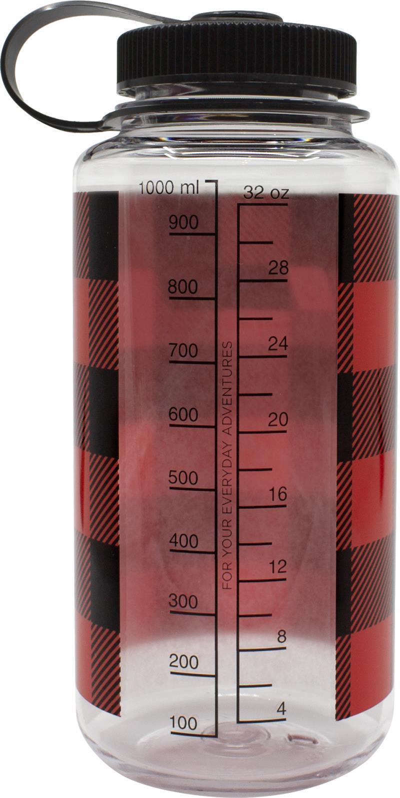 Tritan Wide Mouth Loop Top Bottle - 1L / 32oz - Limited Edition Plaid - red 1
