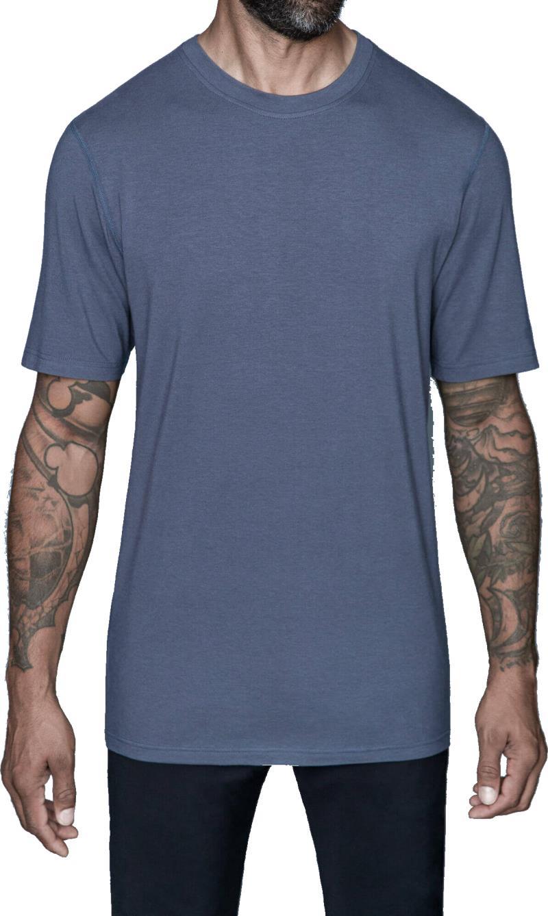Crowe Bamboo Cotton - Tall Crew Tee - Mens - dark shadow 1