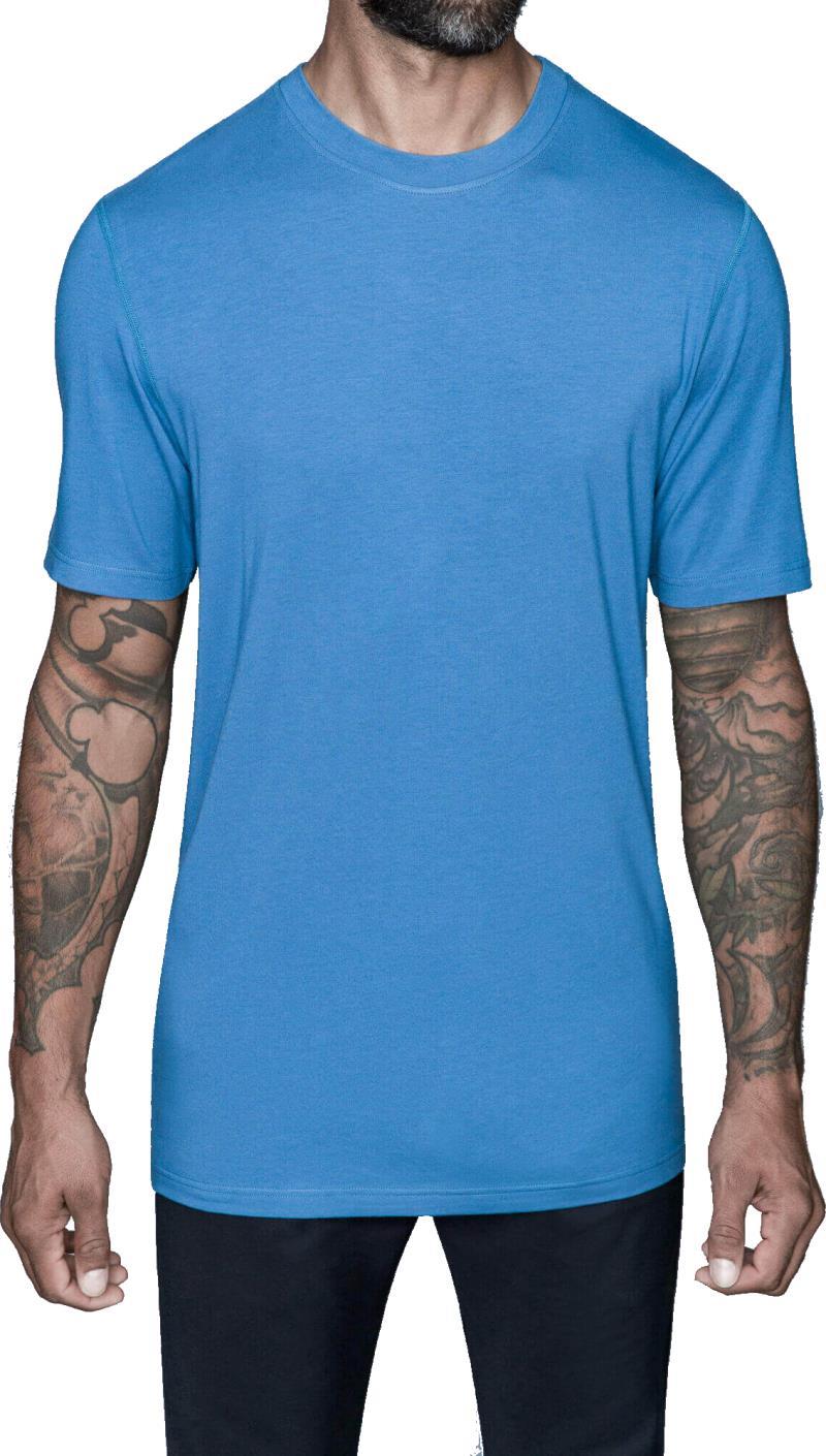 Crowe Bamboo Cotton - Tall Crew Tee - Mens - stellar blue 1
