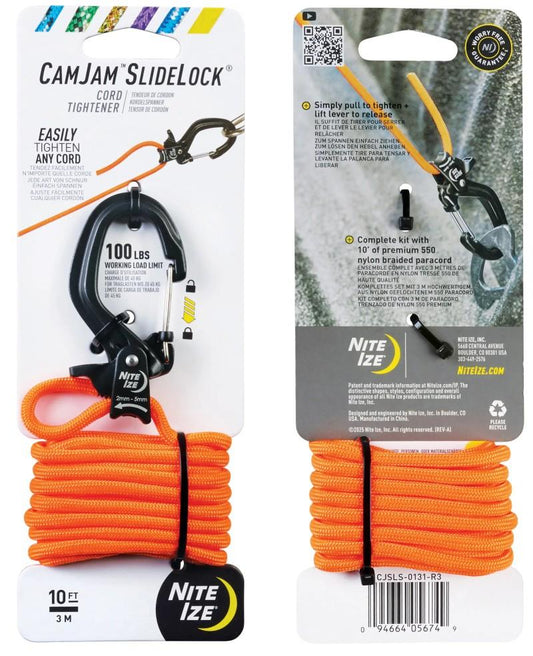 CamJam SlideLock Cord Tightener - Small + 10 ft Paracord - not applicable 1