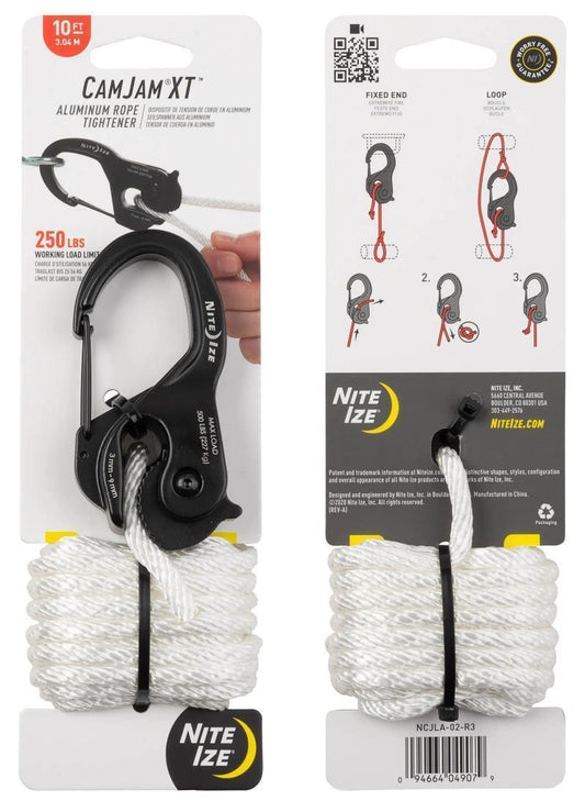 CamJam XT Aluminum Rope Tightener with 10 ft Rope - Large - Not Applicable 1
