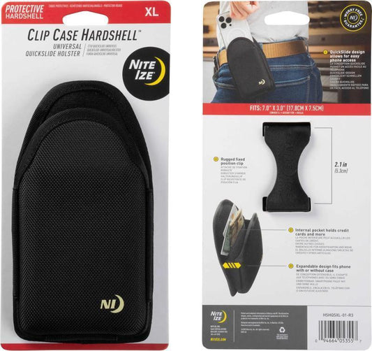 Clip Case Hardshell Universal Quickslide Holster - XL - Black 1