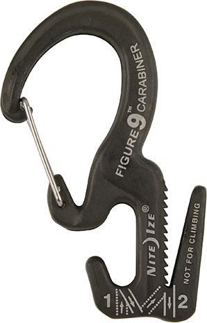 Figure 9 Carabiner Rope Tightener - Small with Rope - Black - 2 Pack - Not Applicable 1