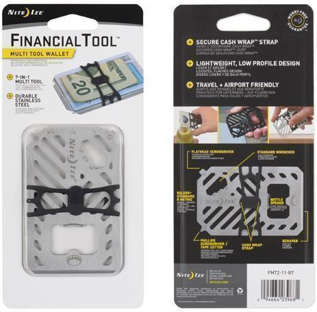Financial Tool Multi Tool Wallet - stainless 1