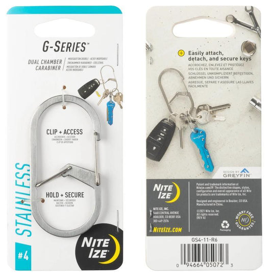 G-Series Dual Chamber Carabiner #4 - Stainless 1