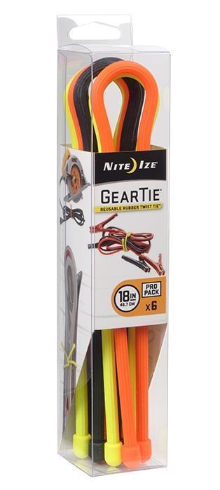 Gear Tie ProPack 18" - 6 Pack - assorted 1