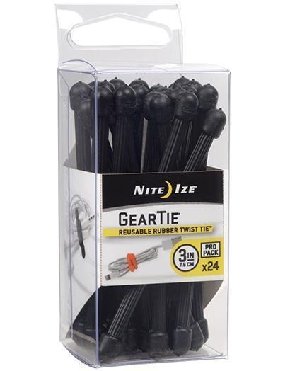 Gear Tie ProPack 3" - 24 Pack - Black 1