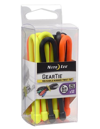Gear Tie ProPack 6" - 12 Pack - Assorted 1