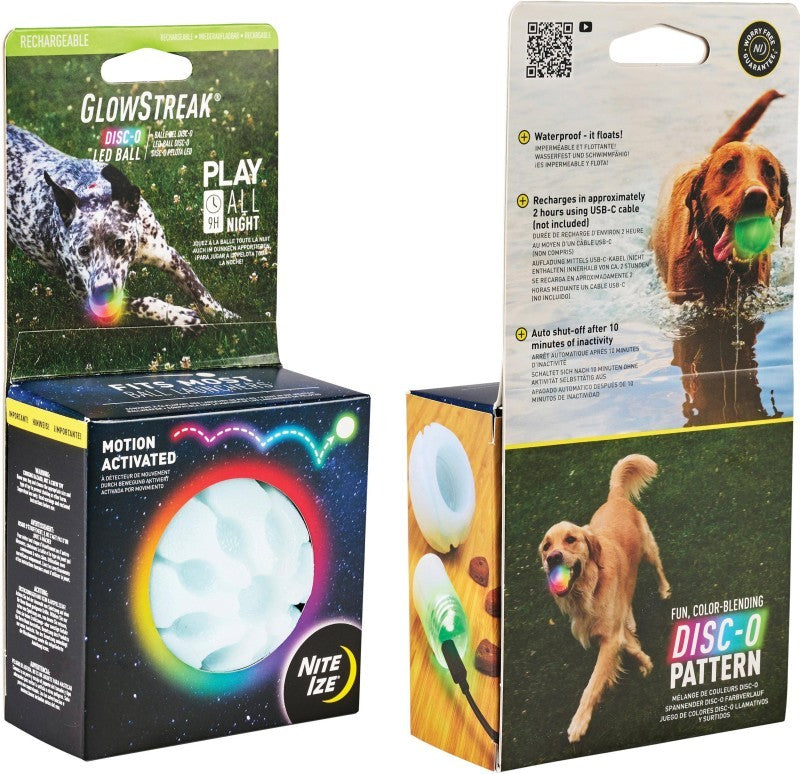 GlowStreak Rechargeable LED Ball - Disc-O - not applicable 1