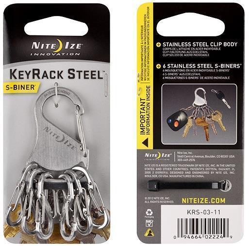 KeyRack Steel S-Biner - Stainless 1