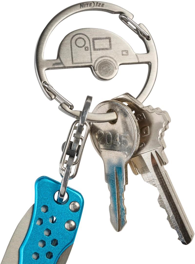 Medallion Key Carabiner - teardrop camper 1