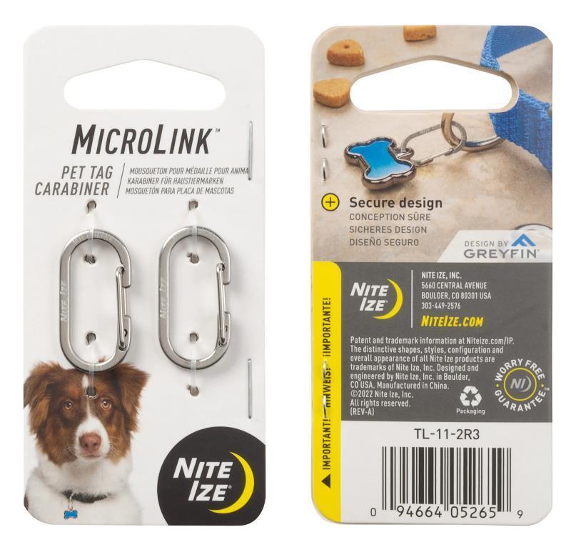 MicroLink Pet Tag Carabiner - 2 Pack - Not Applicable 1